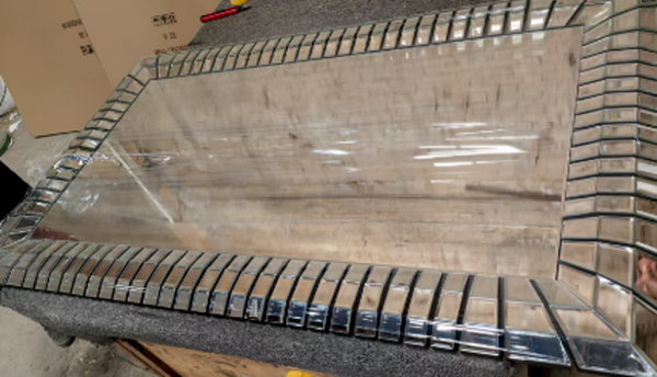 Large 4 ft Rectangular Glass Mirror, Modern Contemporary Horizontal Vertical Orientation, Decor Gift-Sona Casa