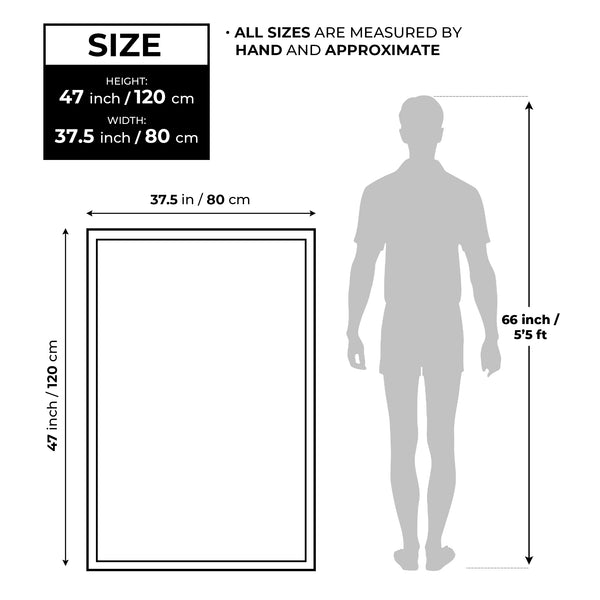 Gray Black Abstract Textured Impasto Painting, 47" Framed Wall Art Decor by Sona Casa