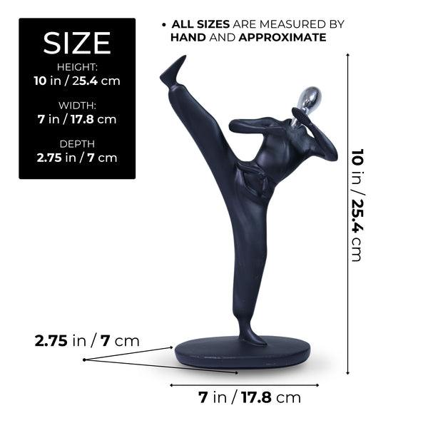 Martial Arts Statue, Athlete Sculpture Gift for Teens, Athletes, Bookshelf Decor 7 inch 25 cm by Sona Casa
