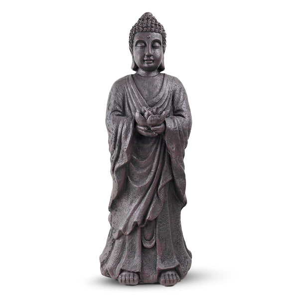 Large Buddha Statue, 32" Indoor Outdoor Magnesium Oxide Sculpture by Sona Casa