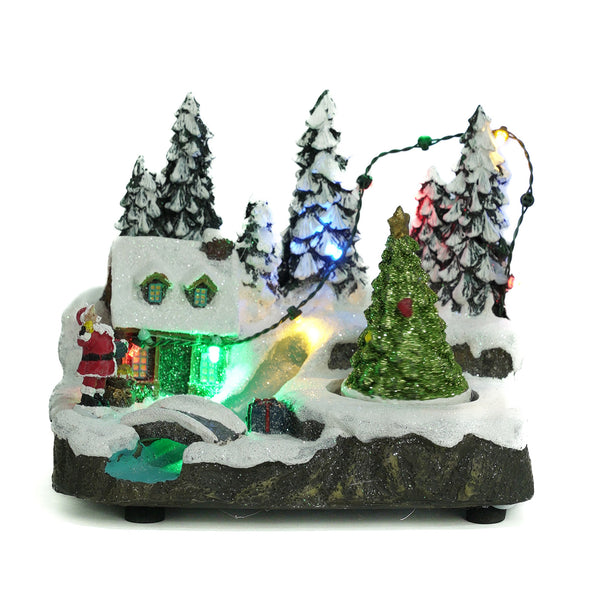 Winter Wonderland 6" Christmas Village Set LED Lighted Xmas Decor by Sona Casa
