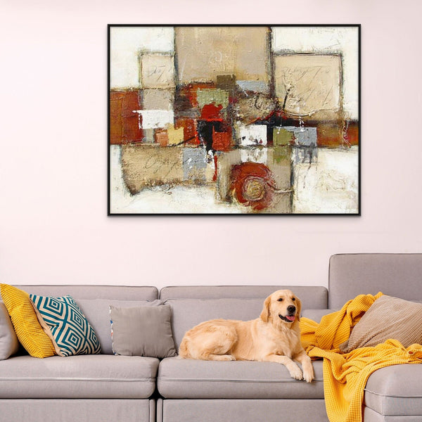 Thick Palette Knife Painting - Vibrant Abstract Impasto Art on Canvas, Textured Wall Decor for Modern Home, Unique Housewarming Gift by Sona Casa