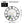 Large Black Wall Clock with Mirror, 24