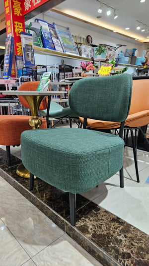 Comfortable Green Fabric Accent Chair for Lounge, Home, Office, Hotel Decor by Sona Casa
