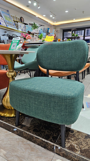 Comfortable Green Fabric Accent Chair for Lounge, Home, Office, Hotel Decor by Sona Casa