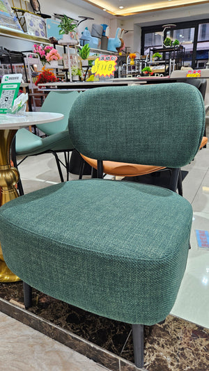 Comfortable Green Fabric Accent Chair for Lounge, Home, Office, Hotel Decor by Sona Casa