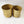 Golden Foil Pots, Pair of Decorative Planters Large and Small 25 cm, 22 cm Set of 2, Living Room, Office Decor-Sona Casa