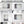 Handmade White Black Thick Textured Impasto Painting, 47