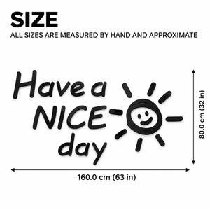 Nice Day DIY 3D Acrylic Wall Sticker for Home Decoration