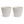 2 White planter pots by Sona Casa