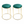 2 Piece Green Stool with Gold Stand by Sona Casa