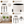 Set of 2 Black and White Modern Metal Planters Set for Indoor Outdoor Home Decor