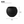 Elegant Black Small Round Planter Pot with Matte Finish for Modern Home and Office Decor