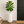 Tall White Indoor Self Watering Decorative Planter, 27