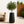 Tall Black Indoor Decorative Planter, 27