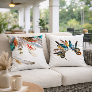 2 Pc Accent Feather Cushion Covers by Sona Casa