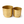 Golden Foil Pots, Pair of Decorative Planters Large and Small 25 cm, 22 cm Set of 2, Living Room, Office Decor-Sona Casa