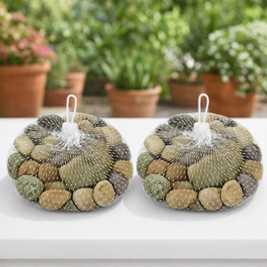 Natural River Rocks, 2 Bags 500g Each Bag, 1–2 cm Decorative Pebbles Stones for Aquarium Plant Pot, Home Garden Decor by Sona Casa