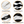 3 Pc Black White Accent Cushion Covers by Sona Casa