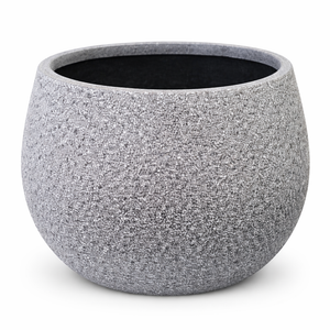 Dark Gray Round Pot for Plants, Planters Indoor Outdoor, Living Room, Garden, Patio Decor by Sona Casa