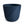 Modern Round Plastic Planter, 12-Inch Blue Flower Pot for Herbs and Ornamental Plants, Home Office Garden Decor by Sona Casa