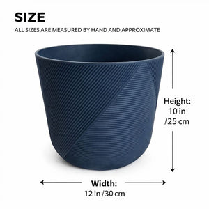 2 blue planter pot sets by Sona Casa