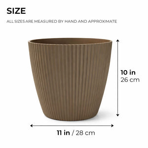 2 Brown Planter Pots by Sona Casa