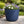 Modern Round Plastic Planter, 12-Inch Blue Flower Pot for Herbs and Ornamental Plants, Home Office Garden Decor by Sona Casa