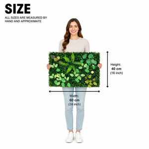 Green Boxwood Artificial Wall Panel with Lush Leaves, 40x60cm, Realistic Faux Greenery for Indoor Outdoor Home Decor by Sona