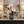 Gray Ceramic Planter with Pink and White Artificial Flowers, Modern Floral Home Decor, 17x42cm