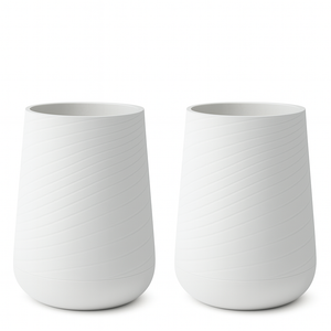 Set of 2 Modern Tall Indoor Self Watering Decorative Planter, 19 in Contemporary Flower Pot Home, Office Decoration, Gift-Sona Casa