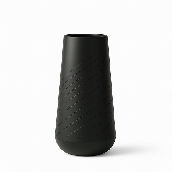 Tall Black Indoor Decorative Planter, 27" Modern Minimalist Self Watering Pot, Home, Front Porch, Patio, Backyard & Garden Décor-Sona Casa