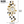 Gold, White and Silver Floral Wall Clock-Sona Casa