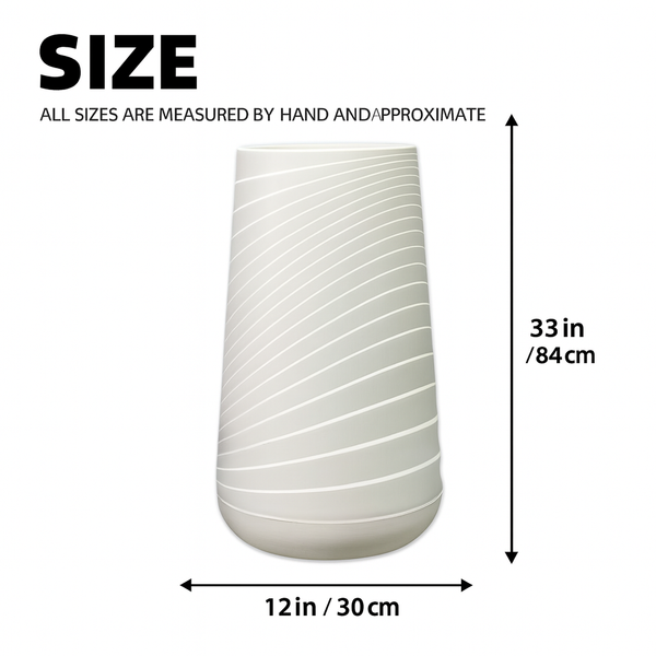 Set of 2 Tall White Indoor Decorative Planter, Modern Contemporary Self Watering Pot Home, Porch, Patio Decor Gifts-Sona Casa