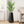 Tall Black Indoor Decorative Planter, 27