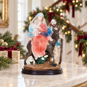 Holy Family Figurine with Donkey