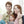 Precious Moments Resin Family Figurine - Cute Father Mother Daughter Statue For Modern Home Decor by Accent Collection