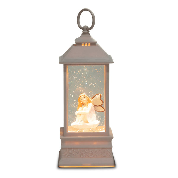 Christmas Gift for Girls and Teens - Pink Snow Globe Lantern with Lights, Music and Motion, with a Cute Little Christmas Fairy by Sona Casa