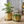 Golden Metal Foil Planter Set with Drain Plug, Indoor Plant Pot with Wheels for Fresh or Faux Plants Home Decor Gift