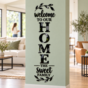 Black DIY 3D Acrylic HOME Wall Stickers and Decals