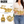 Golden deer wine holder size guide showing approximate overall dimensions of 41 by 10 by 23 cm