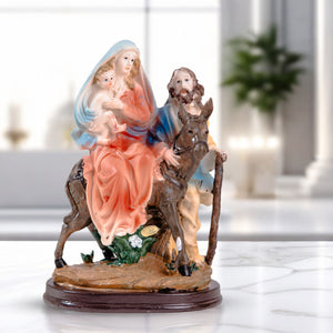 Sacred Heart Jesus, Mary, Joseph Figurine, Holy Family Figure Nativity Set, 8" Catholic Home Decor, Christian Gifts by Sona Casa