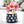 Black Ceramic Tulip Vase, Abstract, Golden Rim, 8