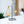 Gold Candle Holder, Metal Frame, 2 Glass Containers, 14