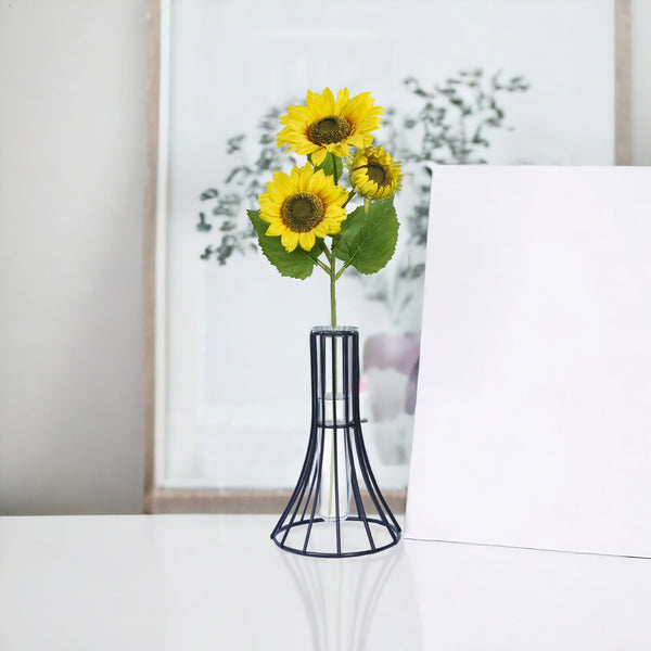 Hydroponic Terrarium Propagation Vase, 7" Tabletop Centerpiece Home Decor