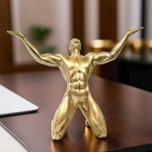 Golden Figurine, Roar of Victory, Motivational Decor, 12in, 30cm, Unique Graduation Gifts, Home Office Decor by Accent Collection