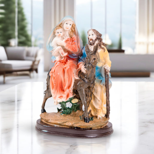 Sacred Heart Jesus, Mary, Joseph Figurine, Holy Family Figure Nativity Set, 8" Catholic Home Decor, Christian Gifts by Sona Casa