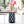 Black Ceramic Tulip Vase, Abstract, Golden Rim, 8