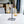 Gold Candle Holder, Metal Frame, 2 Glass Containers, 14