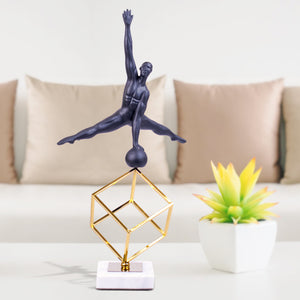 Decorative Statue, Gymnast, 19" Large Indoor Figurine, Tabletop Decor, Home | Home Decor